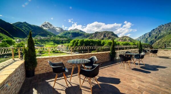 Kazbegi - Porta Caucasia Veranda Views
